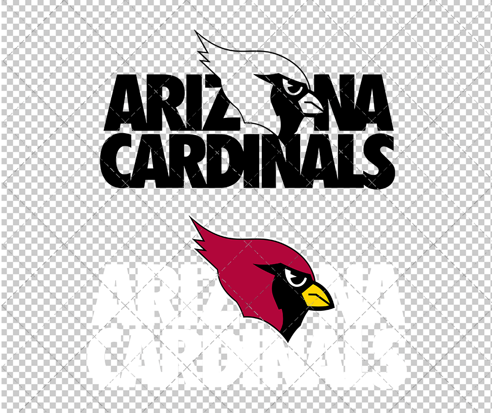 Arizona Cardinals Wordmark 1996 002, Svg, Dxf, Eps, Png - SvgShopArt